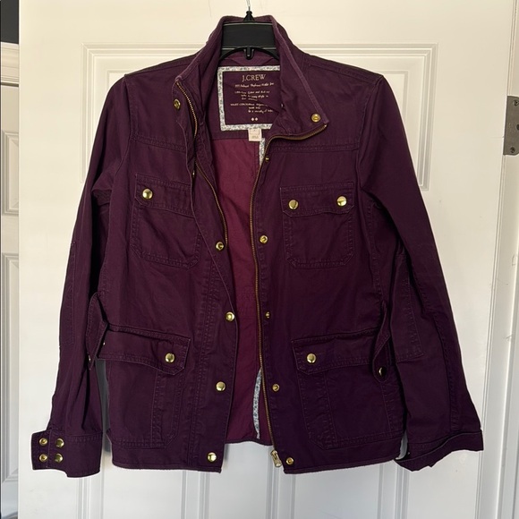 J. Crew Utility Jacket - Purple - Picture 1 of 3